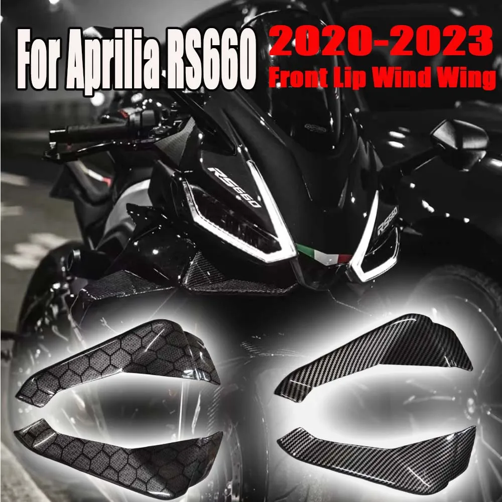 

For Aprilia RS660 2020 2021 2022 2023 RS 660 Motorcycle New Front Lip Wind Wing Cover Cone Aerodynamics Fairing Winglets