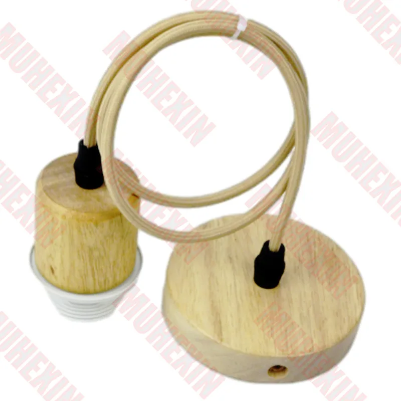 Description Picture 6 of itemWooden E27 Lamp Holder Hanging 1M/1.5M Cable Wire For Ceiling Chandelier Base Ceiling Pendant Light Fixture