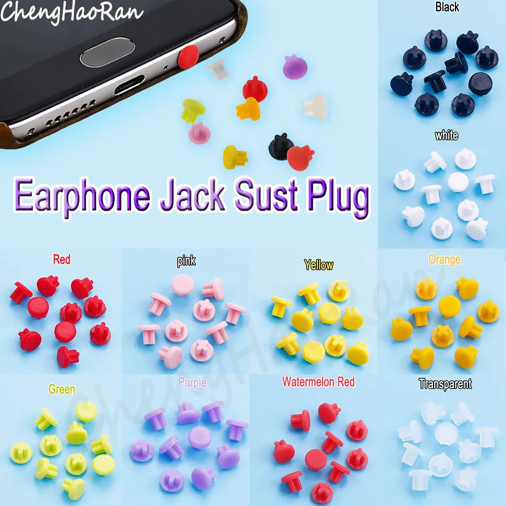 5Pcs 3.5mm Spina Antipolvere Mini Universale Silicone Multiuso Jack Polvere Pin Per Smart Phone - Trasparente - Foto 11