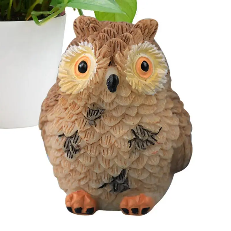 

Artificial Animal Owl Miniature Fairy Garden Home Decoration Mini CraftLandscaping Decor DIY Accessories