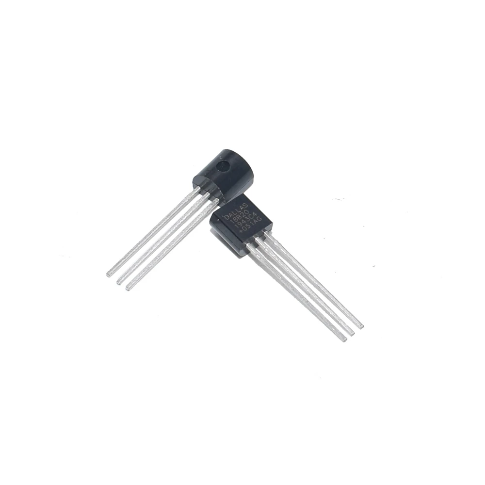 Temperature sensor module 1/5/10/20pcs temperature sensor electronic chip DS18B20 TO-92 18B20 chips IC DIY electronic digital thermometer-55&deg;C to 125&deg;C
