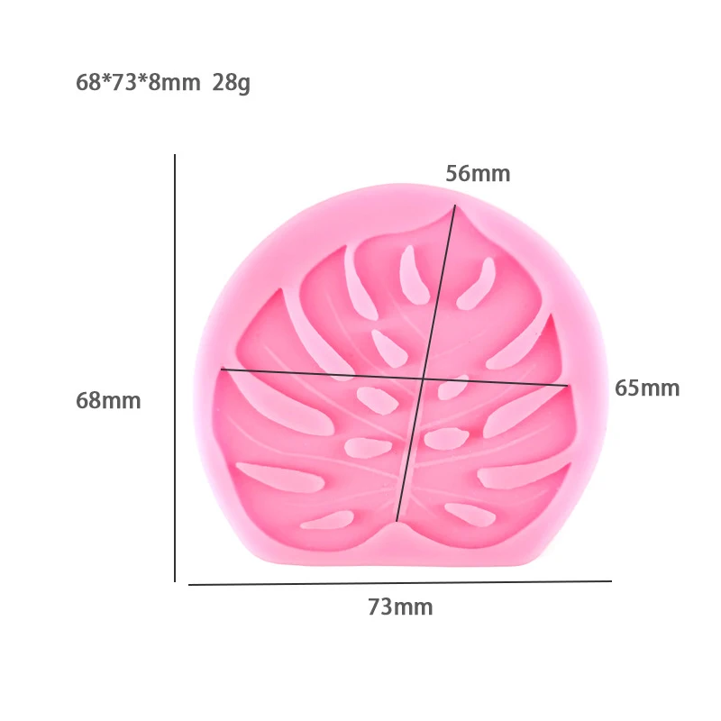 Leaf Monstera Fondant Cake Decorating Sugar Craft Plunger Cutter Flower Mold cookie cutters Biscuit Cake 4pcs