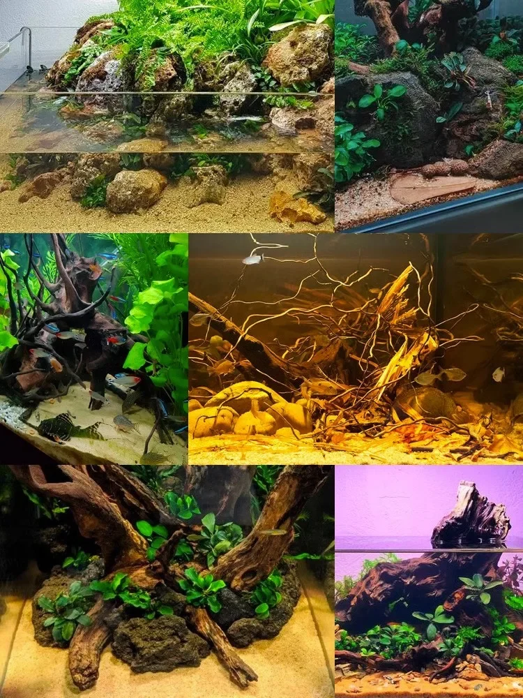 Fish Tank Ornaments Fish Tank Decorations Aquarium Ornaments Mini Landscape Ornaments 100g 1-2mm Tiny Size Golden Sands Aquarium Landscaping Fish Tank Bottom Makeup Grass Tank Water Landscaping Decoration