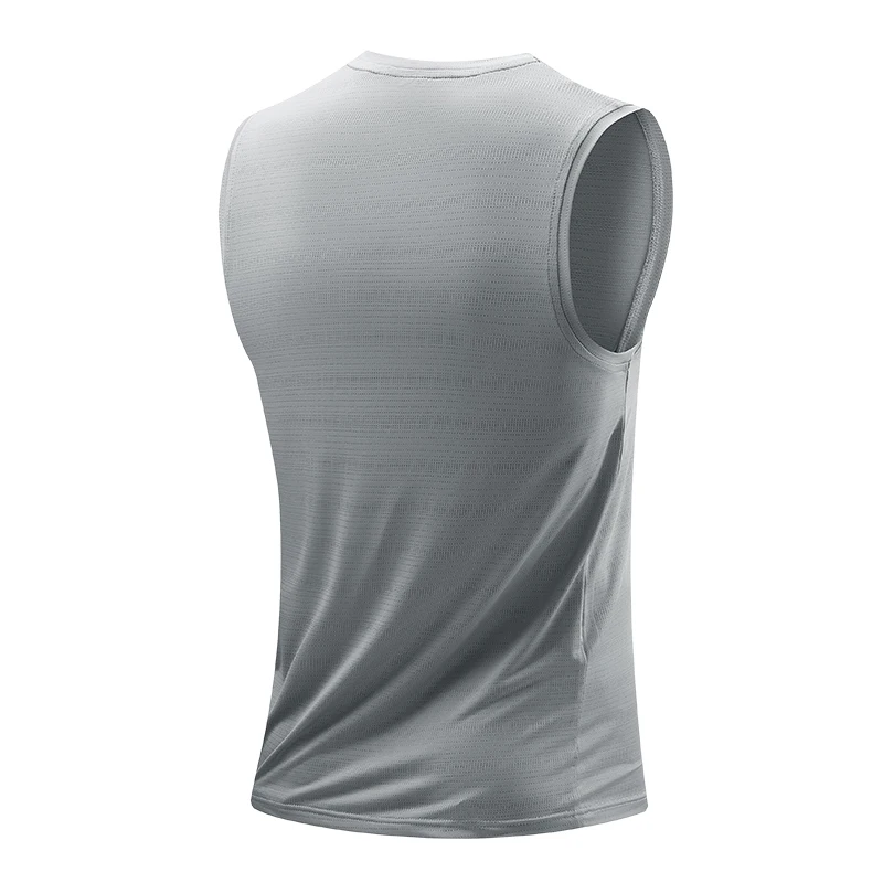 CHRLCK Men’s Running Vest Quick Drying Gym Tank top Men Fitness Sleeveless Shirt Male Mesh Breathable Fitness Sports Vest Best Sellers In Sports & Entertainment