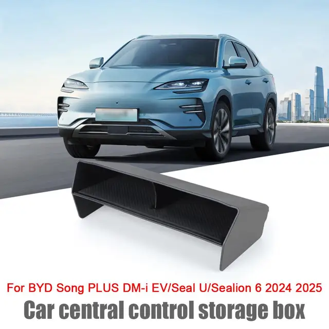 Organizzatore Console Centro Per BYD Song PLUS DM-i/EV E Seal U 2024-2025 - Vassoio Portaoggetti Interno Auto - Foto 6