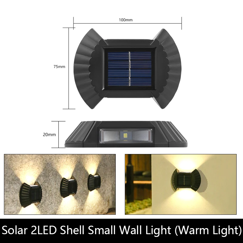 Outdoor Waterproof Solar Wall Light Balcony Wall Light Courtyard Street Landscape Garden Decorative Light Solar Wall Light. solar garden lights decorative Solar Lamps