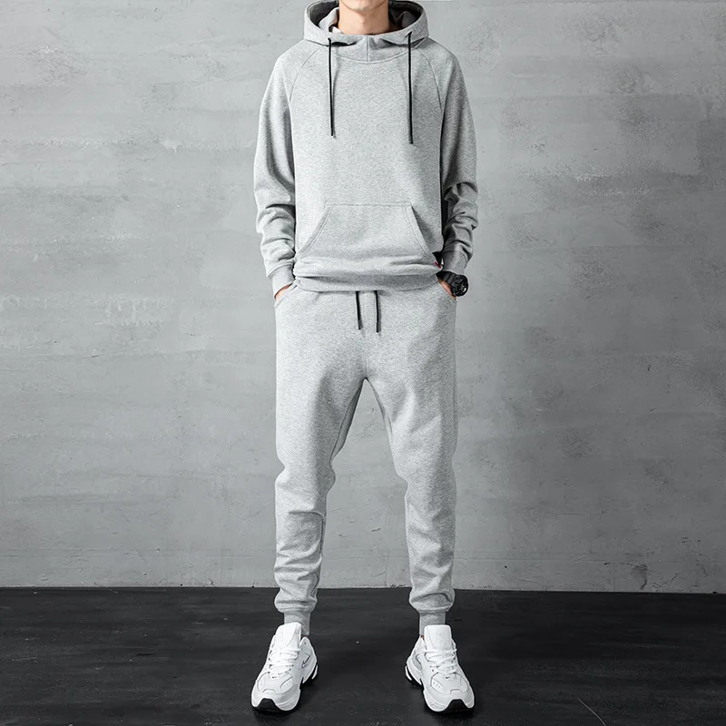 New Casual Sports Men's Suit Korean Version of The Loose Trend with Cardigan Hoodie Pants  Ropa Para Hombres Pant Sets Pant Sets