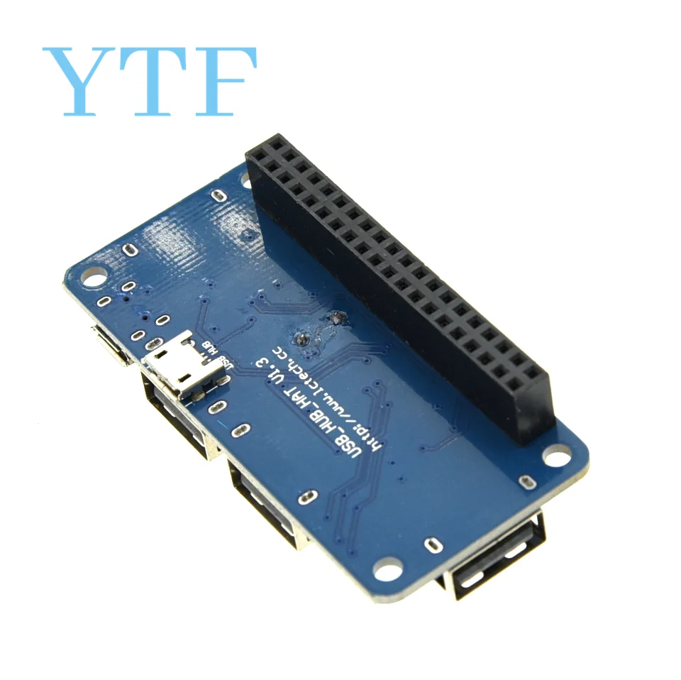 4 Ports USB HDM HUB HAT For Raspberry Pi 3 / 2 / Zero W Extension Board USB To UART For Serial Debugging Compatible With Raspberry Pi Expansion Board