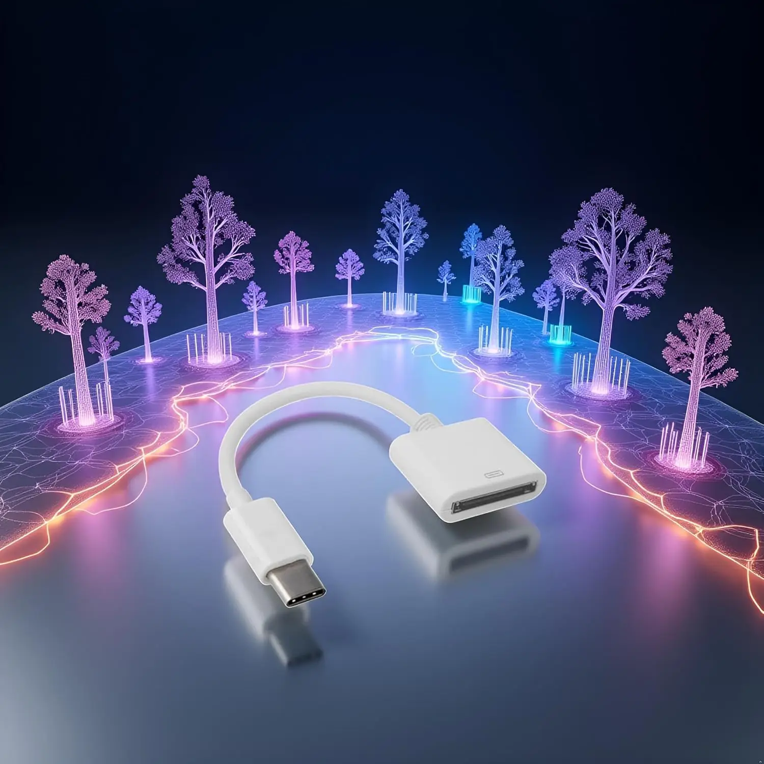30pin Female to USB-C Sync Data Charging Adapter Cable USB Type C Cable USB Charging Cable USB Adapter
