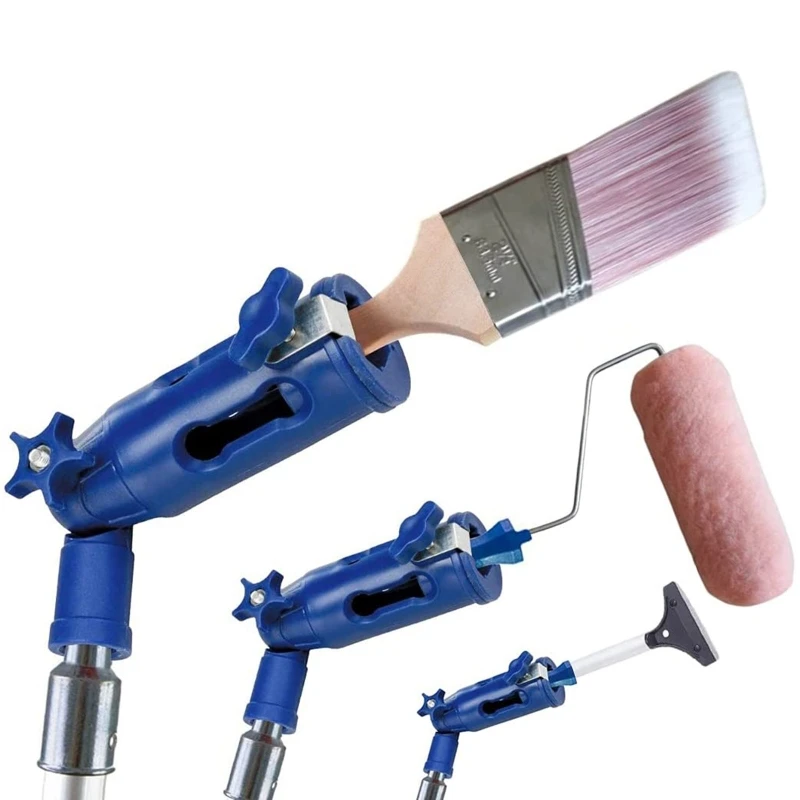 Paint Brush Extender Paint Roller Extension Pole Clamping Tool Telescopic Rod Paint Handle Tool for Painting the Ceiling foldable litter reachers pickers pick up tools gripper extender grabber picker collapsible garbage pick up tool grabbers