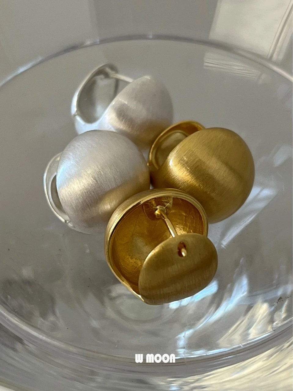 VintageSandblastCopperBallEarringsforWomenBijouxFrostedPostEarStudsMetalNewStyle