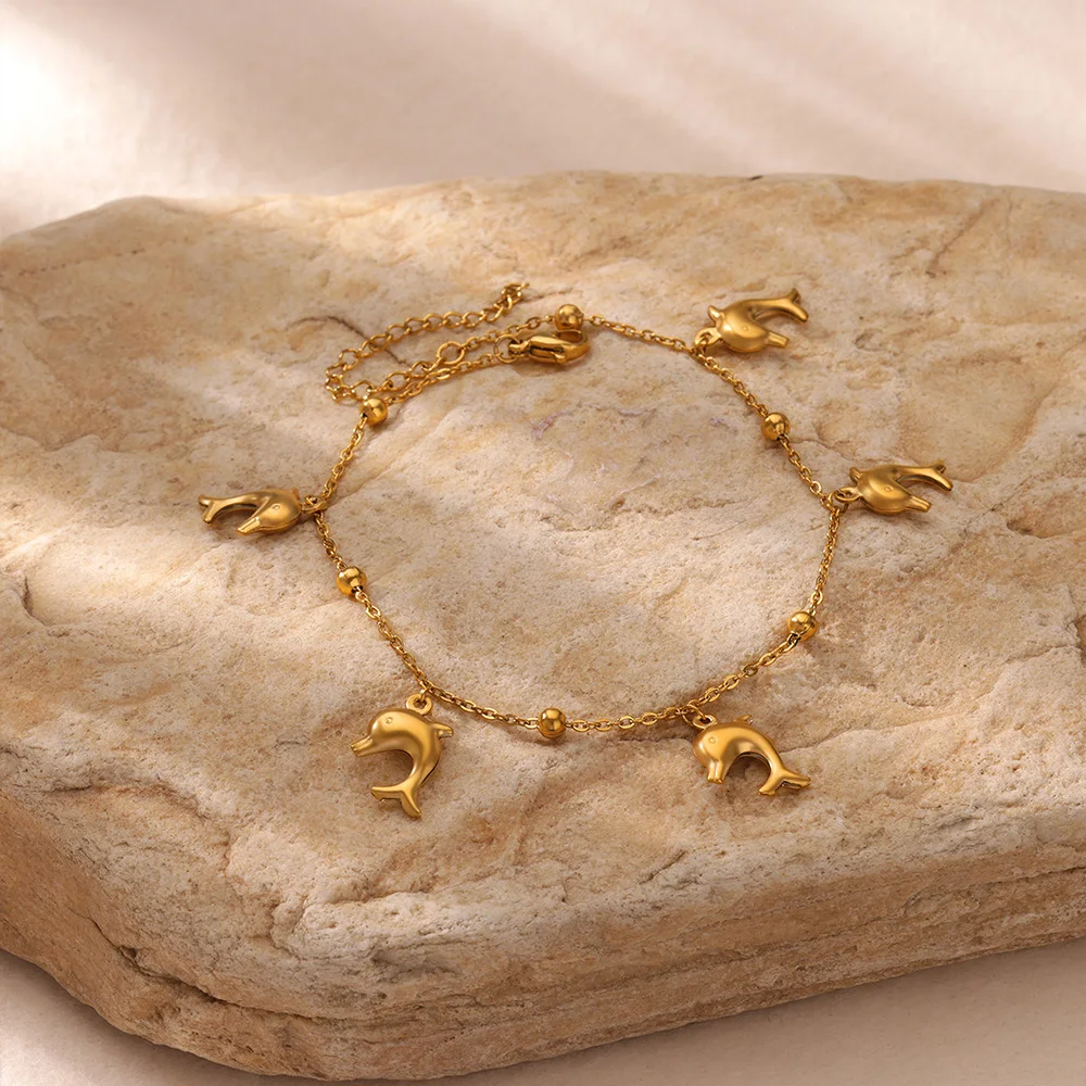 Starfish Stainless Steel Anklets For Women