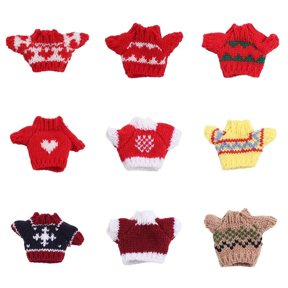 New Cute Sweater for 1/8 BJD 16cm 17cm Doll 10CM Dog Clothes Baby Clothes BJD Doll Accessories Children's Day Gift Girls Toy 3