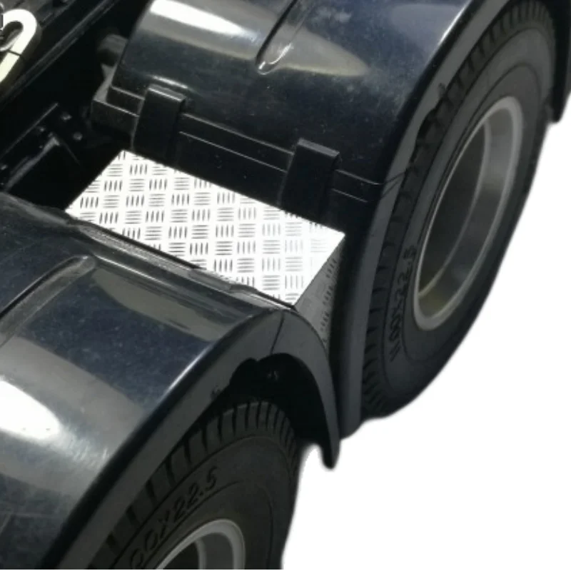 Rear Anti-skid Plate Metal Decoration Board for Tamiya 1:14 Scale RC Truck Trator Tamiya 620 56323 Man 3363 Upgrade Accessories 4