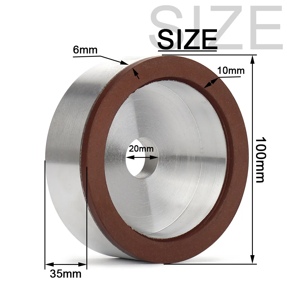 100mm Diamond Cup Wheel 4" Resin Grinding Wheel for Grinding Cutting Tungsten Steel High-Speed Steel Ceramic Glass Materials grinding disc abrasive wheel grinding wheel