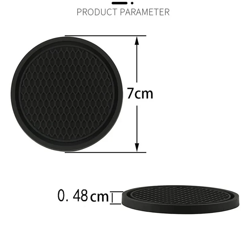 Cup Holder Coasters 8Pcs Car Auto Cup Holder Anti Slip Insert Coasters Pads Interior Accessories Universal Fits Perfectly For Most Cups