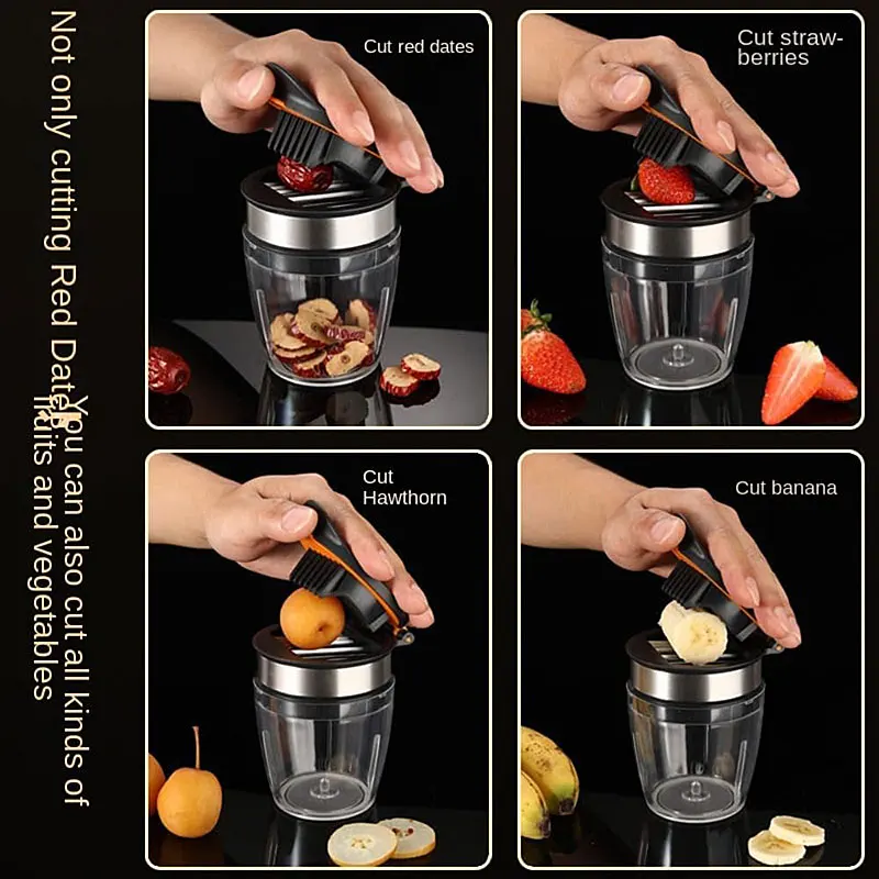 Strawberry Slicer Egg/Banana/Grape/Mushroom/Kiwi Chopper Stainless Steel Mini Fruit Slicer Cup Fruit Cutter Kitchen Gadget