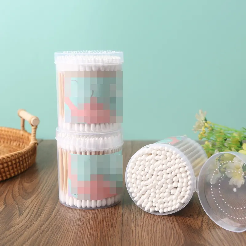 Cotton Swabs Double-ended Wooden 200 Bottles