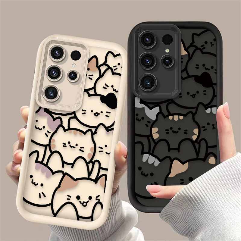 Cute Cat Cartoon Silicone Phone Case
