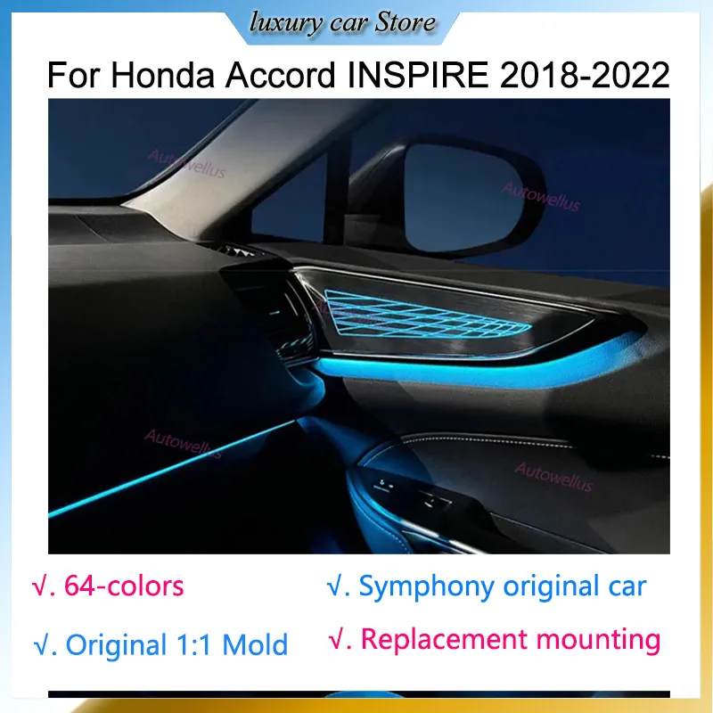 

Встроенная лампа для интерьера Lexus NX NX260 NX350h 2022, 64 цвета