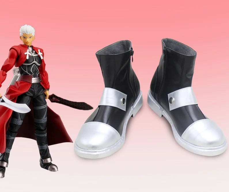 

Fate EMIYA, сапоги для косплея, сделанные на заказ ботинки для Хэллоуина