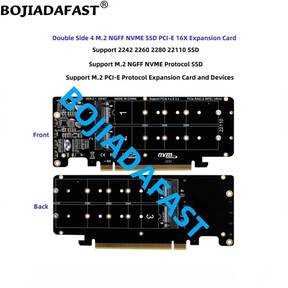 Pci-e 4.0 16x a x Ngff M.2 Chave-m Chave b Mais m Nvme Ssd Conversor Adaptador Cartão Apenas Suporte Placa-mãe Pcie Bifurcação - Imagem 5