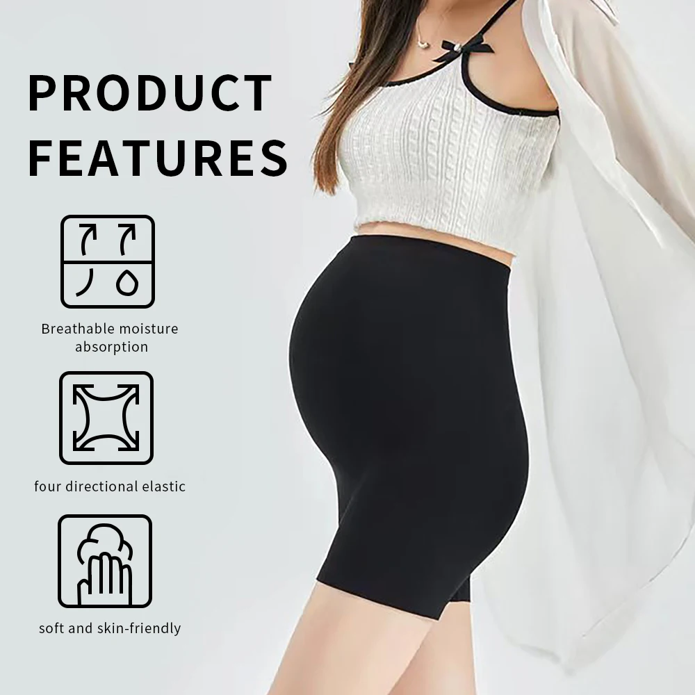 Elastic high waisted pregnant women's leggings, tight fitting pregnant women's abdominal support, postpartum tight pants, shapin