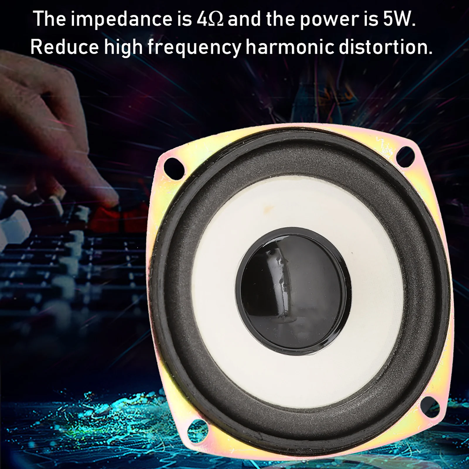 3‑Inch Mini Full Frequency Audio Speaker Loudspeaker 4ohm 5W for Multimedia Sound Box High Sensitivity Multimedia Speaker