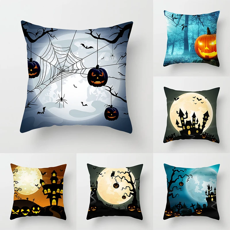 

Наволочка в виде тыквы, тематика Хэллоуина, диван, стул, подушка для кровати, домашний декор