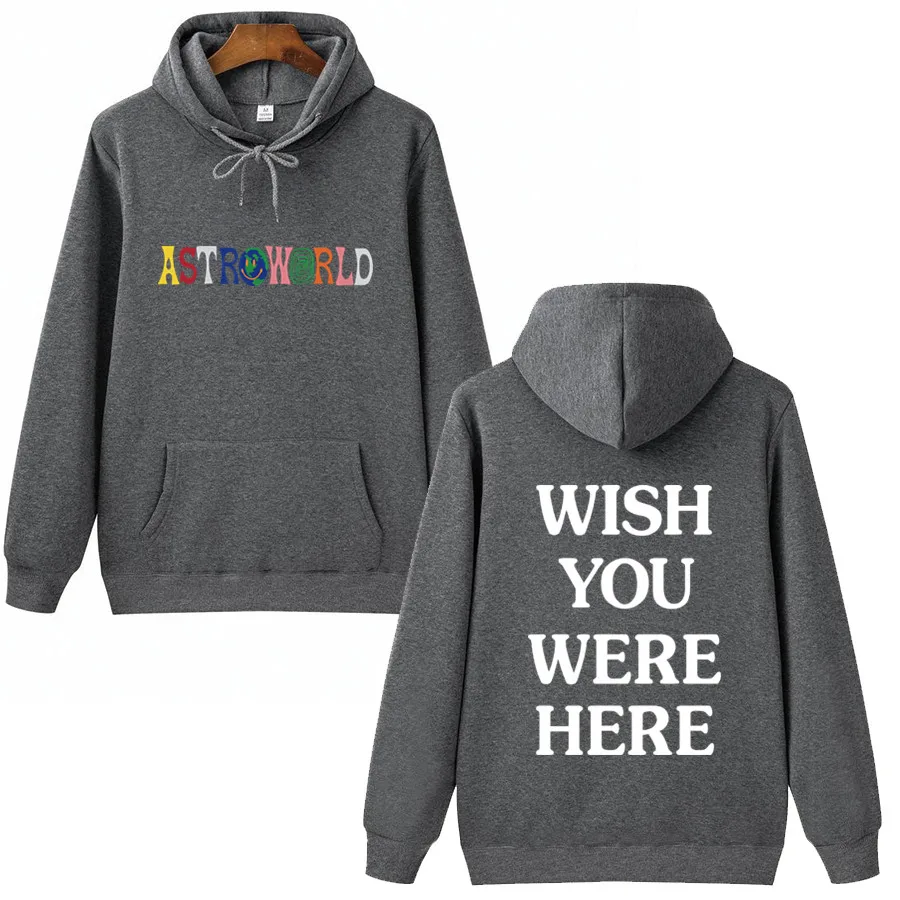 2022 New Sweatshirt Travis Scott Astroworld Wish You Were Here Hoodies  Fashion Letter Print Hoodie Streetwear Man Woman Pullover - Hoodies u0026  Sweatshirts - AliExpress