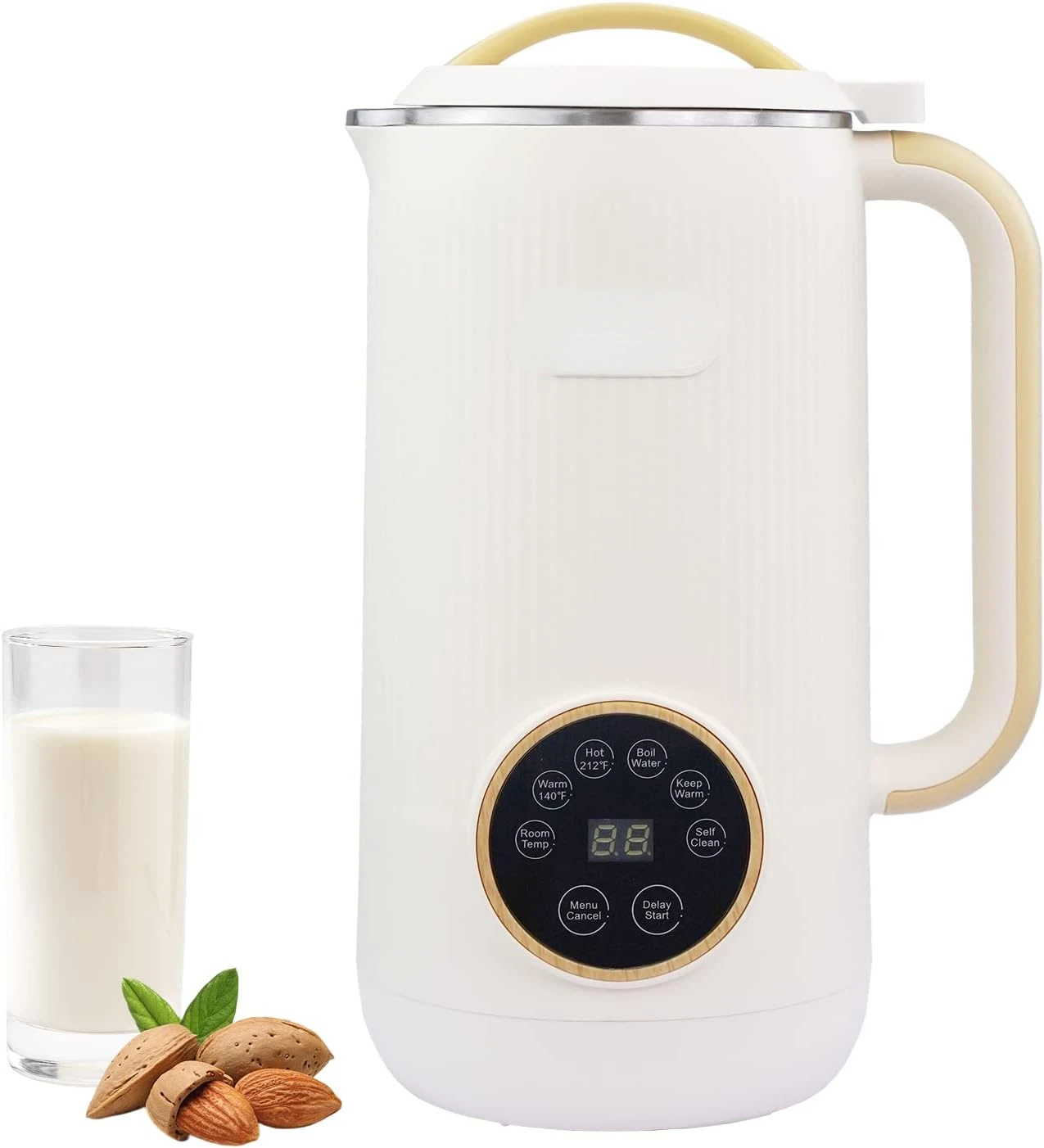 

Nut Milk Maker, 20oz Selfmade Nut/Oat/Almond/soya-bean/Vegan Juice Dairy Free Beverages Machine - Plant Based Almond Cow Milk Ma