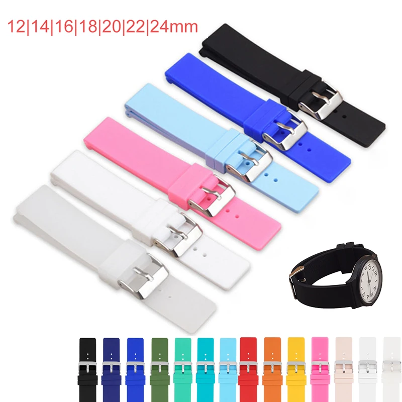 Silicone Sport Waterproof Replacement Watch Band Strap