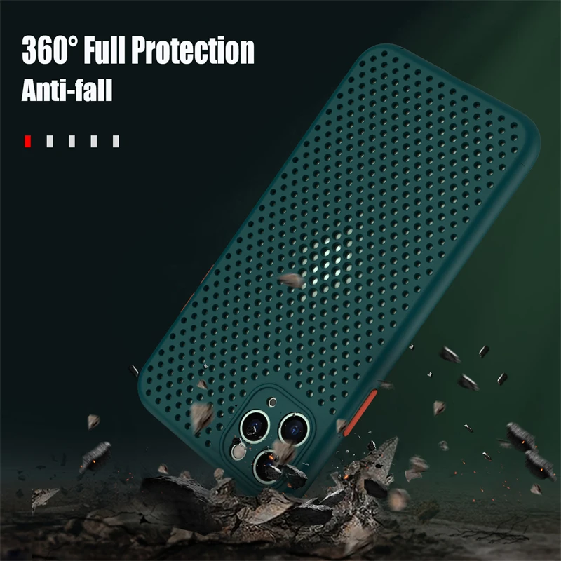 Breathable Cooling Ultra-thin Silicone Phone Case with Heat Dissipation