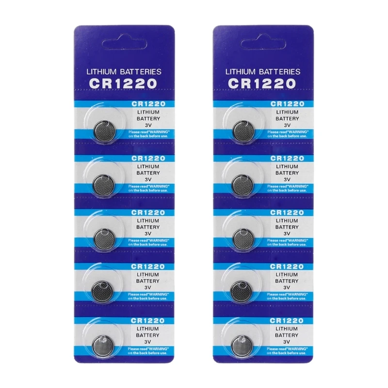 

Essential CR1220 Batteries Versatile Button Cells Battery Durable Power Source High Capacity Coin Cells Battery Dropship