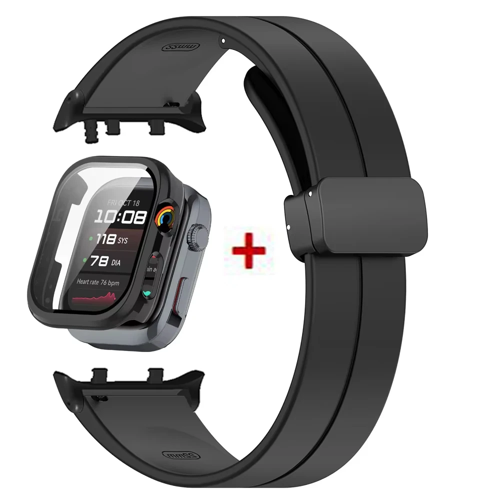 Premium Protective Bumper Case & Magnetic Silicone Strap
