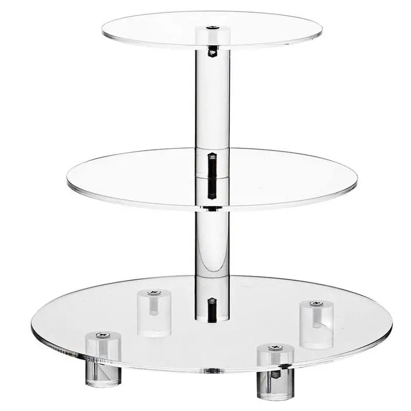 DessertStandsRoundAcrylic3TierCupcakeStandHolderCupCakeStand