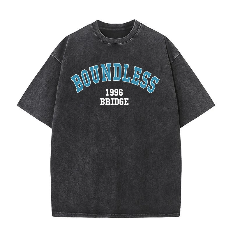 

Тонкая 1996 дышащая мягкая Модная брендовая футболка с надписью Boundless, винтажные потертые хлопковые футболки