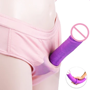 Realistic Soft Dildo Strapless Strapon For Gay Male Female Double Penetration Super Long Anal Vagina Masturbator Sextoyse Couple 1