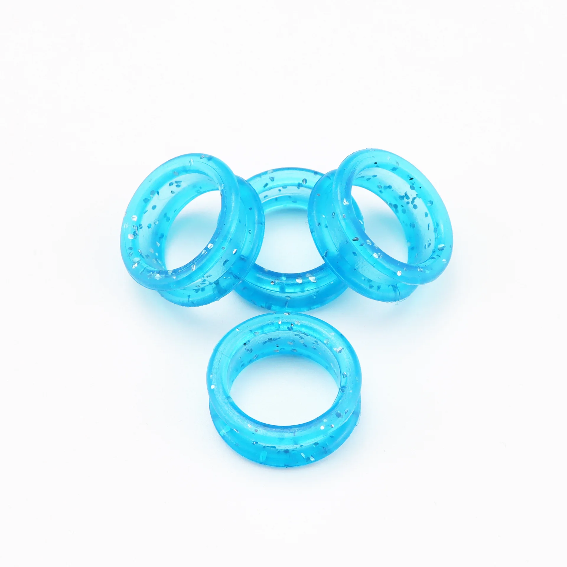4Pcs Finger Rings fit any Scissors Inserts Hairdressing Scissor Accessorie replacement parts fit all size Silicone Soft