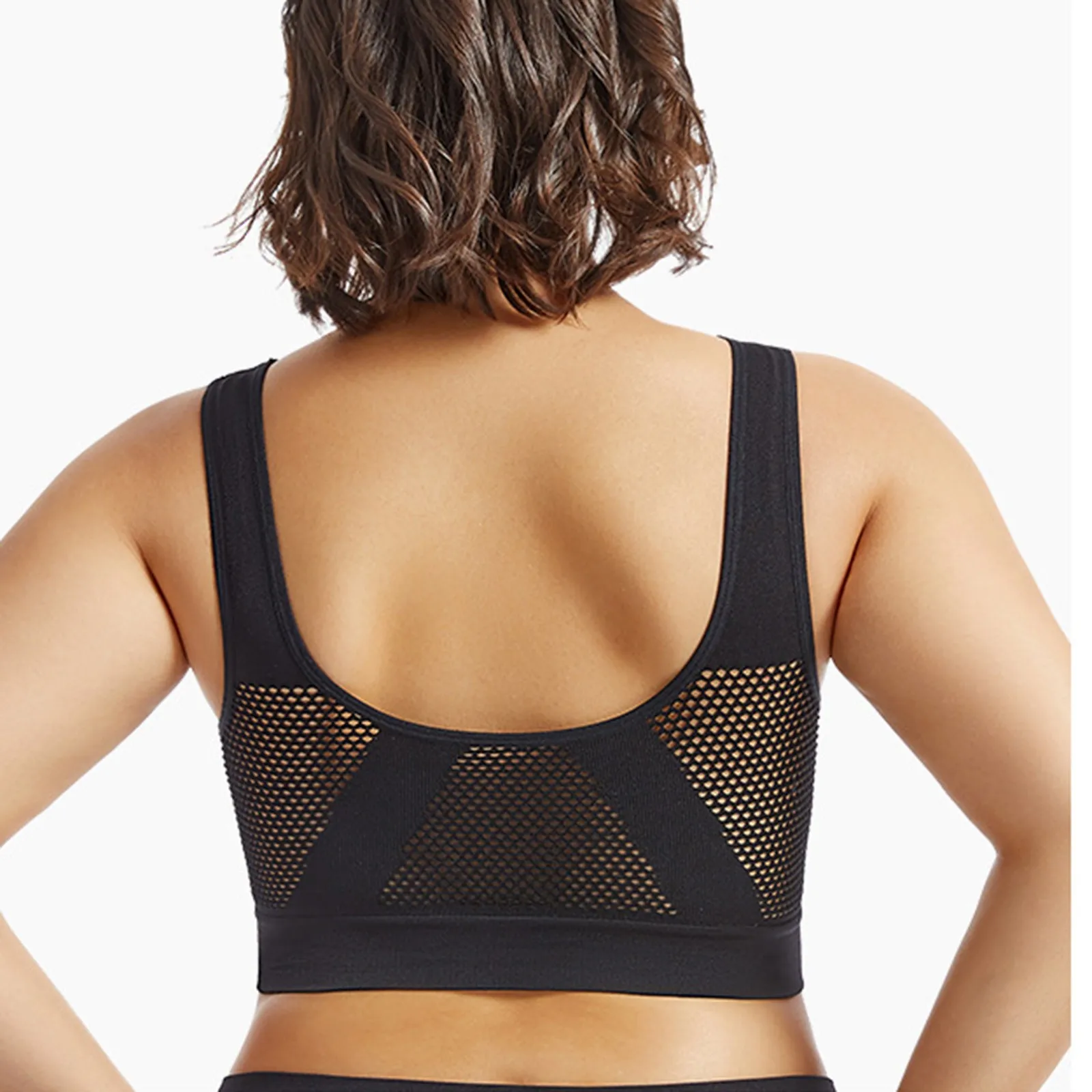 Women Large Size Bra Vest Daily Casual Running Fitness Yoga Beauty Tank Top Sports Vest Without Steel Rims Comfy Breathable Bra 5