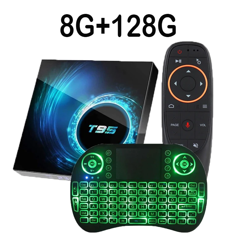 T95 Smart Android 10 Tv Box H616 6k 2.4G&5.8G Wifi Ram 8g Rom 32gb 64gb 128gb 4k TvBox BT5.0 Quad Core Set-Top Box Media Player t95 tv box 2023 android 10 iptv 8gb 128gb allwinner h616 quad core support 6k 3d h 265 4g 5g dual wifi bt 5 0 smart top box