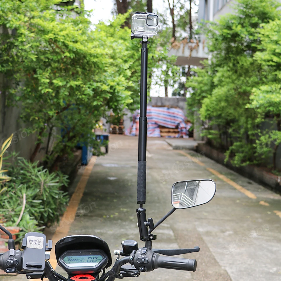 Support Guidon Fixe Pour Caméra Action - Compatible GoPro, Insta360, DJI - Pour Moto, Vélo, Aventure En Extérieur