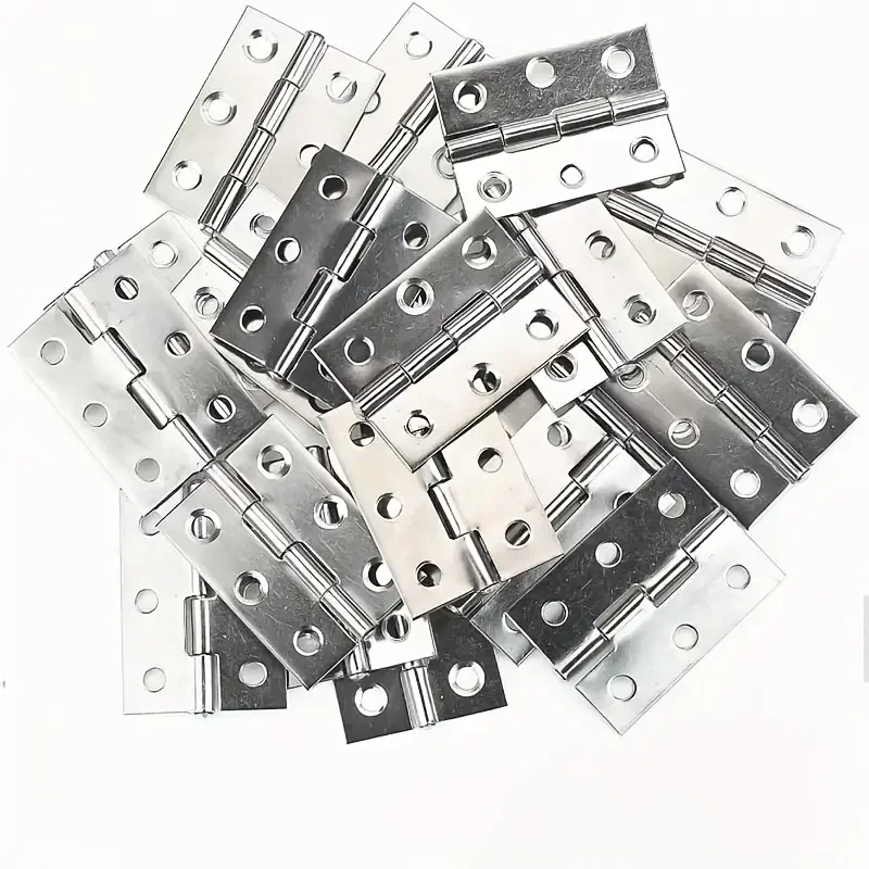Classic Durable Foldable Stainless Steel Door Hinges 10 Set 60 Screws stainless steel door hinges