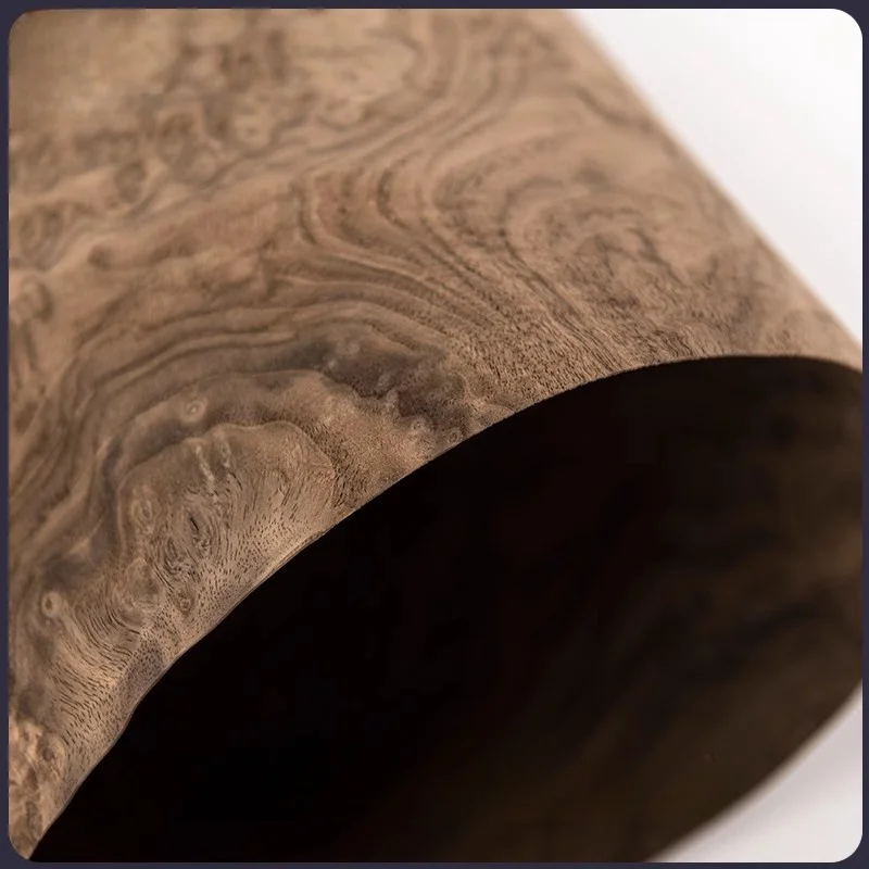 Natural black walnut block wood veneer decoration refurbished furniture speaker high-end tray veneer