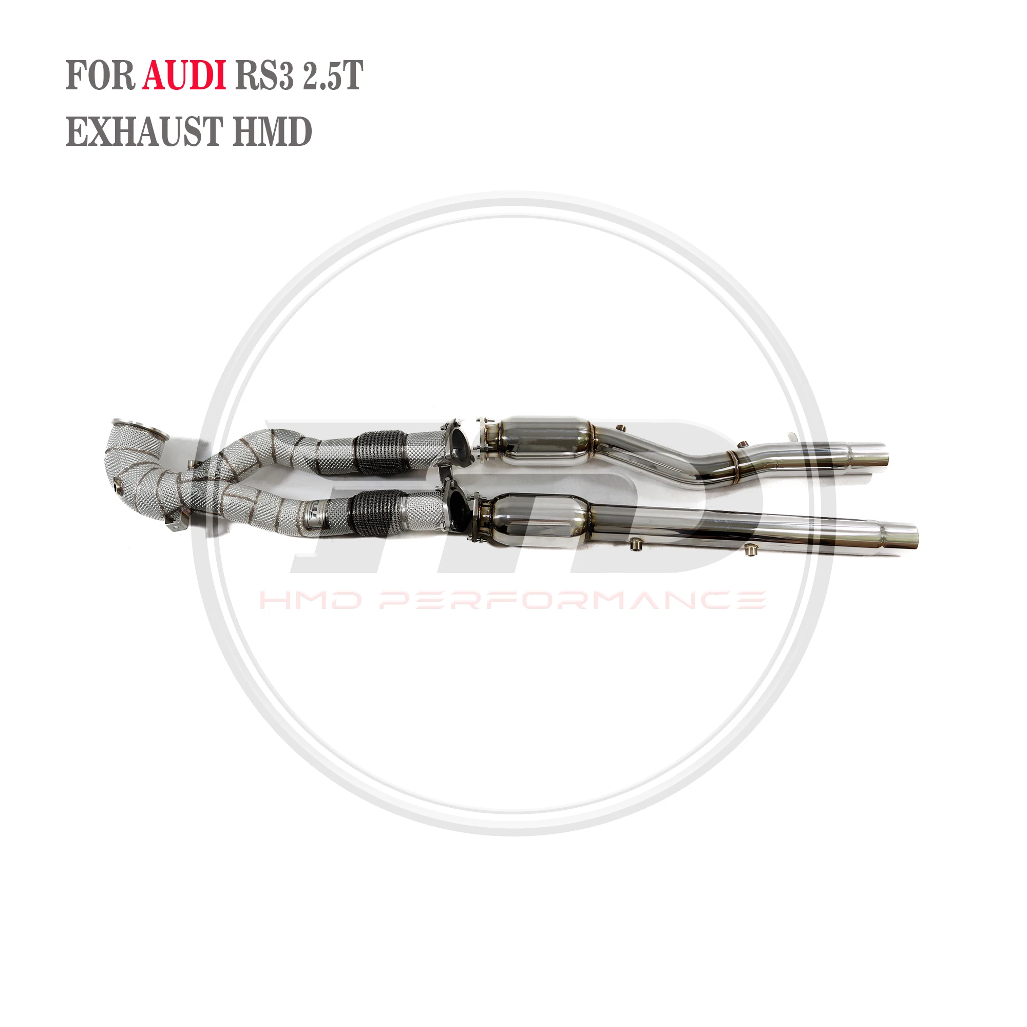 Sistema Di Scarico Hmd Downpipe Ad Alte Prestazioni Per Audi Rs3 Ttrs Rsq3 2.5T Con Tubo Centrale Opf Con Scudo Termico