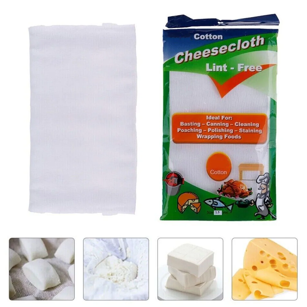 Grade 20 Cheesecloth For Straining Reusable Ultra Fine Mesh Unbleached Pure Cotton Cheese Cloth Kitchen Cooking Tool Cheesecloth