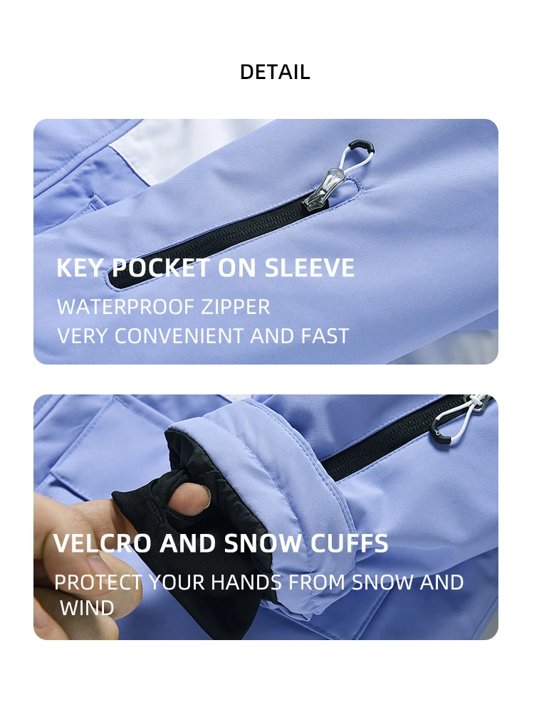 Ski Jacket Women Snowboard wear and Skiing Men's Ski Set Winter Snow Suit Warm Pants Waterproof Windproof Coat Outfits Cloth