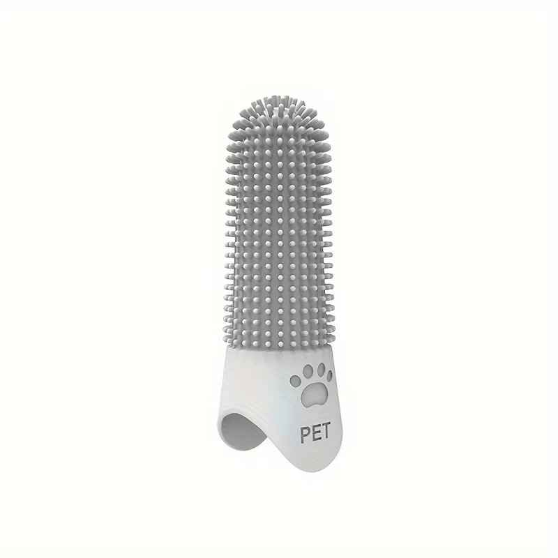 360 °   Escova de Dentes de Silicone Macio para Cães e Gatos, Escova de Dedo Durável para Limpeza de Dentes de Animais de Estimação para Todas as Raças