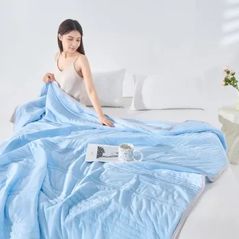 Elevate Nap Time with Our Solid Color Summer Comforter Cold Feeling Explosion for Children & Babies Stylishly Cool 1
