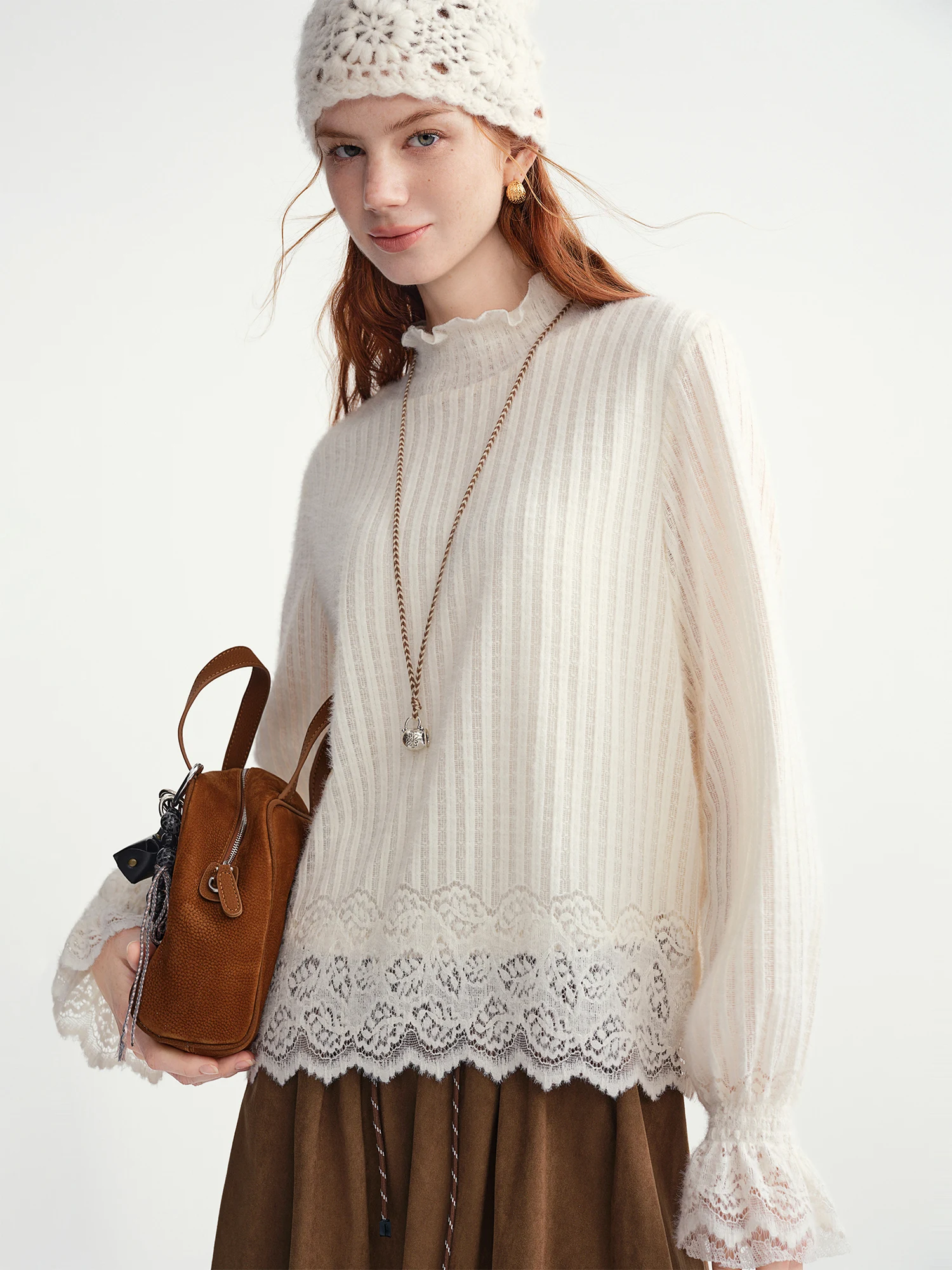 DUSHU Gentle Bottoming T-shirt Women, Top Loose All-match Elegant Ladies - Uniqwear